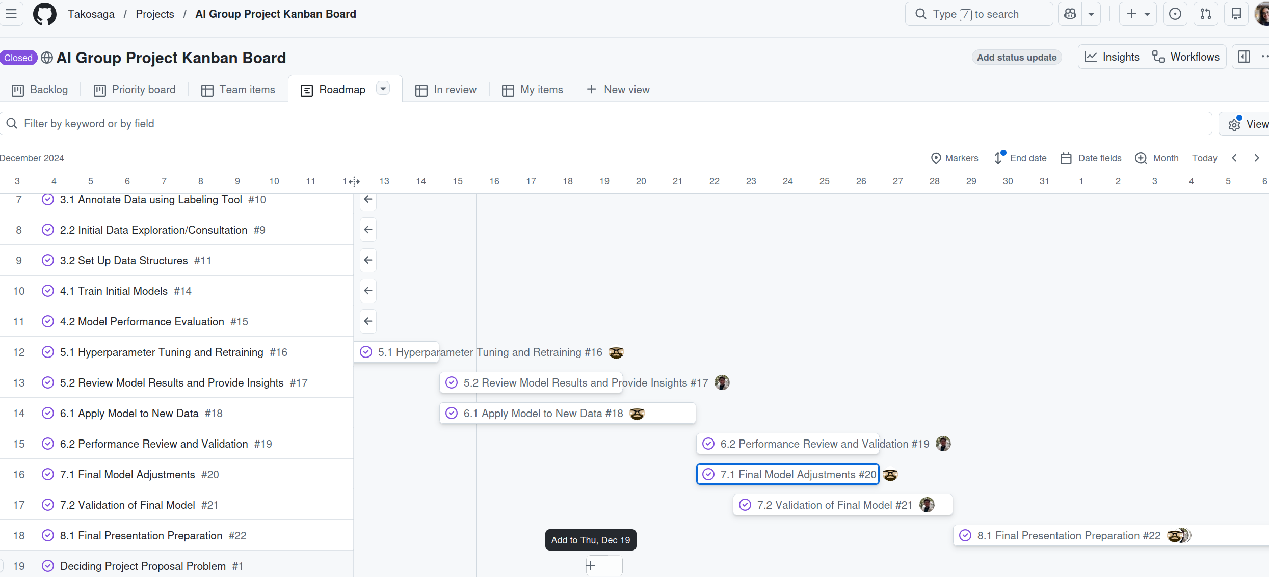 Kanban Board Layout