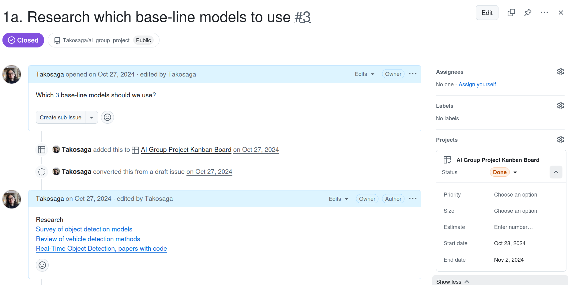 Researching CV Models